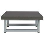 vidaXL Meuble de salle de bain en deux pièces Céramique Gris