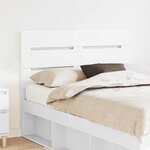 vidaXL Tête de lit Blanc 135 cm Bois d'ingénierie