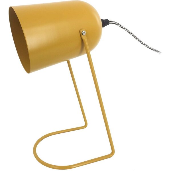 Lampe à poser en métal enchanté jaune
