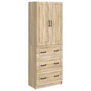 vidaXL Ensemble de Meubles 2 Pièces Chêne Sonoma 66 x 34 5 x 87 cm