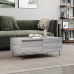 vidaXL Table basse Sonoma gris 90x50x36 5 cm Bois d'ingénierie