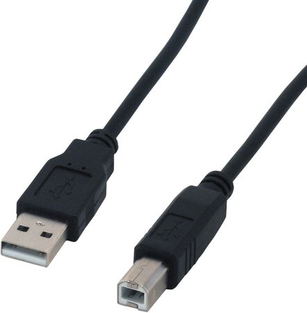 Cable MCL Samar USB 2.0 type AB M/M 1,80m (Noir)