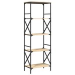 vidaXL Bibliothèque à 5 niveaux chêne sonoma 59x35x171 cm