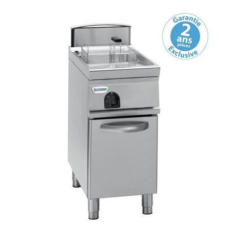 Friteuse sur coffre électrique - 21 litres - commandes mécaniques -tecnoinox -  - acier inoxydable 400x900x900mm