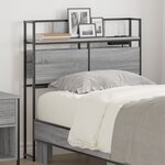 vidaXL Tête de lit de rangement Sonoma gris 80 cm Bois d'ingénierie