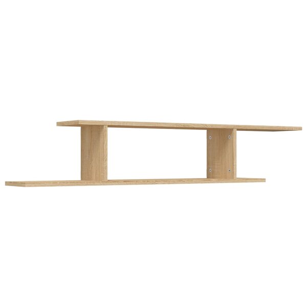 vidaXL Étagère TV murale Chêne Sonoma 125x18x23 cm Bois d’ingénierie
