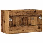 vidaXL Meuble lavabo de salle de bain vieux bois bois d'ingénierie