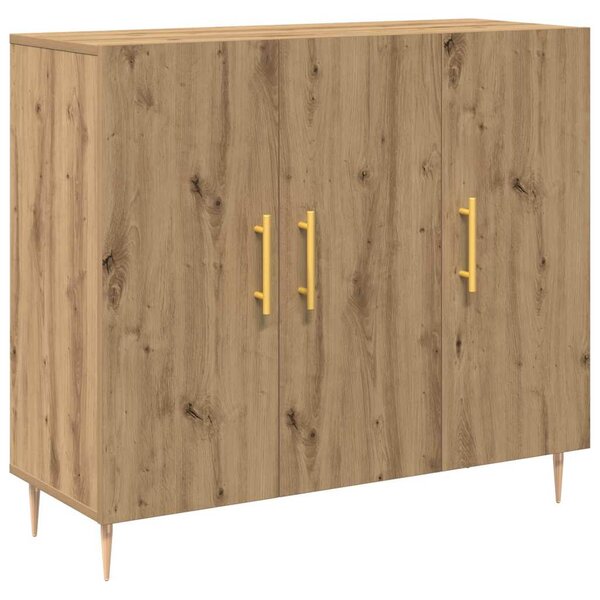 vidaXL Buffet Chêne artisanal 90 x 34 x 80 cm Bois d'ingénierie