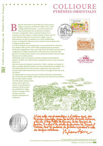 Document philatélique - Village préféré des Français 2025 : Collioure