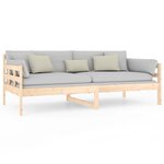 vidaXL Lit de jour sans matelas bois de pin massif 90x190 cm