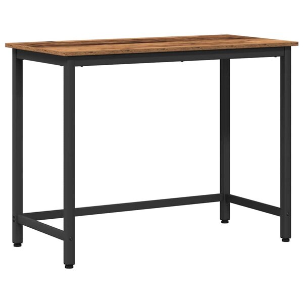 vidaXL table Bois ancien 80 x 50 x 76 5 cm Bois d'ingénierie et acier