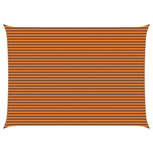 vidaXL Voile d'ombre Orange et marron 5 x 7 m 100 polyester Oxford