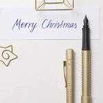 Stylo plume grip edition pointe fine gold faber-castell