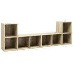 vidaXL Meubles TV 4 Pièces Chêne sonoma 72x35x36 5 cm Bois d'ingénierie