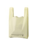 (lot   500 sacs) sac bretelle 50 µ liassé couleur beige ivoire