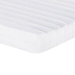 vidaXL Lit de jour avec gigogne et matelas gris clair 100x200 cm tissu