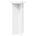 vidaXL Support de Plante 2 pièces Blanc Ø29 5 x 60 cm