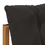 vidaXL Canapé d’extérieur milieu et coin avec coussin 2 Pièce Naturel