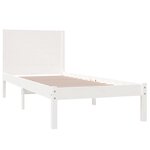 vidaXL Cadre de lit Blanc Bois de pin massif 100x200 cm