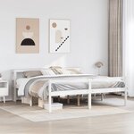vidaXL Lit pour personne âgée avec tête de lit sans matelas 200x200 cm