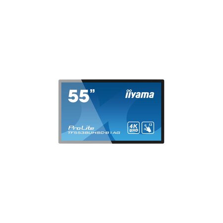 Iiyama prolite tf5538uhsc-b1ag écran plat interactif 139 7 cm (55") led 420 cd/m² 4k ultra hd noir écran tactile 24/7