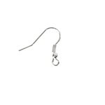 10 attaches boucles d'oreilles pendantes 18 mm - Argenté