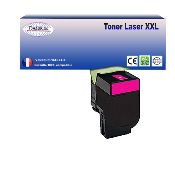 71B20M0 - Toner compatible avec Lexmark CS317dn  CS417dn  CS517de Magenta - 2 300 pages