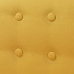 vidaXL Fauteuil jaune tissu