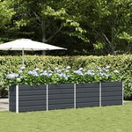 vidaXL Jardinière Anthracite 480 x 50 x 45 cm Acier galvanisé
