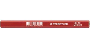 Crayon de charpentier Moyen Ovale Corps Marron rouge Mine 2H STAEDTLER