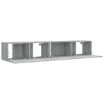 vidaXL Ensemble de meubles TV 2 Pièces Sonoma gris Bois d'ingénierie
