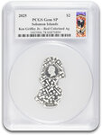 Monnaie KEN GRIFFEY JR Autographed Blind Box 1 Oz Argent 2$ Solomon Islands 2025 (PRÉCOMMANDE)
