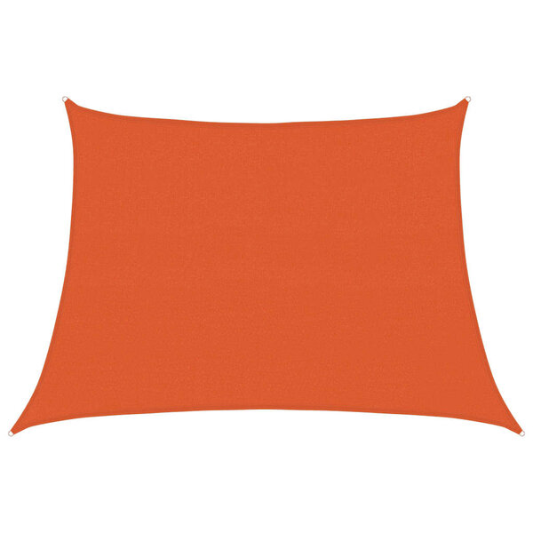 vidaXL Voile d'ombrage 160 g/m² trapèze orange 4/5x3 m PEHD