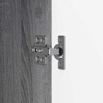vidaXL Buffet Sonoma gris 66 x 34 5 x 92 cm Bois d'ingénierie