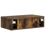 vidaXL Table d'appoint murale 59 x 34 5 x 17 cm Bois d'ingénierie