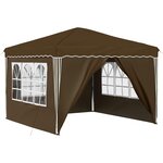 vidaXL Tente de fête pop-up 288 x 288 x 245 cm Taupe Tissu Oxford