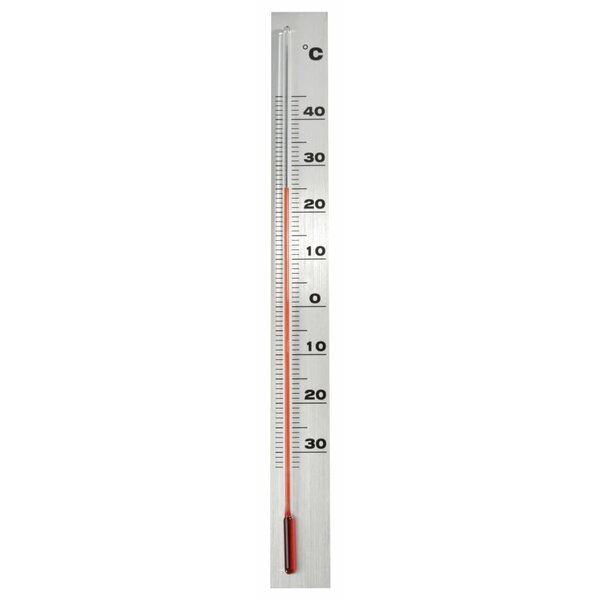 Nature Thermomètre mural d'extérieur Aluminium 3 8x0 6x37 cm