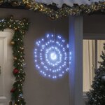 vidaXL Étoile rayonnante de Noël 140 LED 8 Pièces blanc froid 17 cm