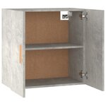 vidaXL Armoire murale Gris béton 60x30x60 cm Bois d'ingénierie
