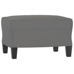 vidaXL Ensemble de canapés 3 Pièces coussins Gris foncé Tissu microfibre