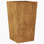vidaXL Jardinières 2 Pièces 45x45x75 cm acier corten