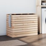 vidaXL Panier à linge 88 5x44x66 cm bois massif de pin