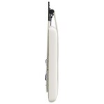 vidaXL Tête de lit suspendue Avec lumière LED Blanc Simili cuir