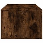 vidaXL Table basse Chêne fumé 100x50 5x35 cm Bois d'ingénierie