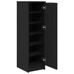 vidaXL Cabinet à chaussures avec étagère Chêne noir 29 5 x 35 x 101 cm