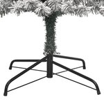 vidaXL Sapin de Noël mince avec support et flocon de neige 300 cm PVC