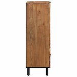 vidaXL Haut Armoire Naturel 60 x 33 5 x 100 cm Bois d'Acacia Massif