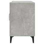 vidaXL Meuble TV gris béton 150x30x50 cm bois d'ingénierie