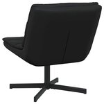 vidaXL Chaise pivotante Noir 63 x 75 x 76 cm PU brillant