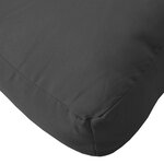 vidaXL Coussin de palette noir 60x60x8 cm tissu oxford